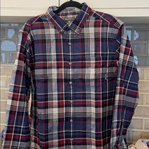 New w/ Tag Eddie Bauer Red White Blue Flannel